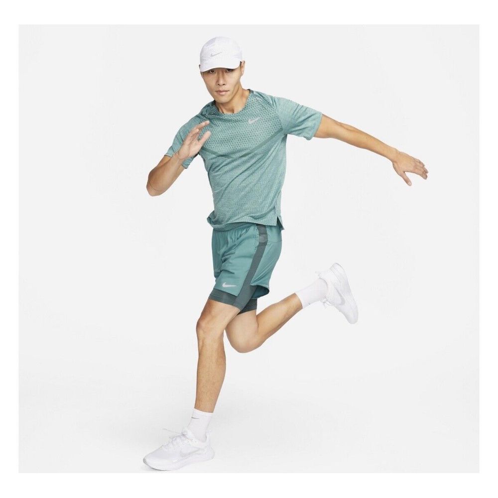 Nike Stride Men's Hybrid Running Shorts Green‎ Size 3XL NWT DM4757-328 - Picture 14 of 16
